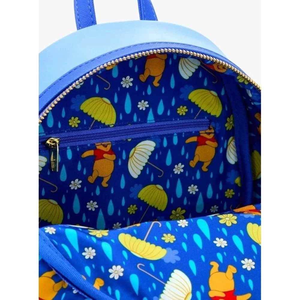 Loungefly Disney Winnie the Pooh & Friends Rainy Daisy Umbrella Backpack +Wallet